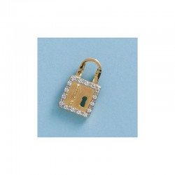 GOLD PADLOCK PENDANT