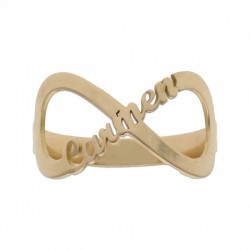 INFINITE GOLD RING WITH NAME