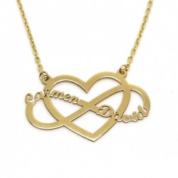 INFINITY AND HEART NECKLACE...