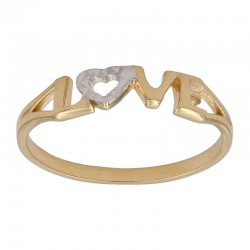 LOVE RING IN GOLD BICOLOR...