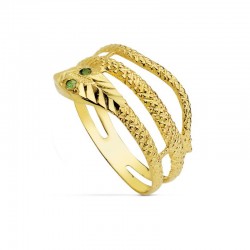 GOLDEN SNAKE RING WITH...